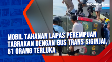 Mobil Tahanan Lapas Perempuan Tabrakan Dengan Bus Trans Siginjai, 51 Orang Terluka