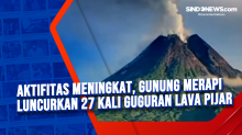 Aktifitas Meningkat, Gunung Merapi Luncurkan 27 kali Guguran Lava Pijar