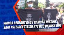 Warga Berebut Kaos Gambar Jokowi, Saat Presiden Tinjau KTT G20 di Nusa Dua