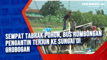 Sempat Tabrak Pohon, Bus Rombongan Pengantin Terjun ke Sungai di Grobogan