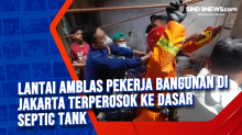 Lantai Ambles Pekerja Bangunan di Jakarta Terperosok ke Dasar Septic Tank