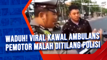 Waduh! Viral Kawal Ambulans Pemotor Malah Ditilang Polisi