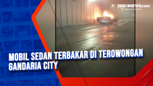Mobil Sedan Terbakar di Terowongan Gandaria City