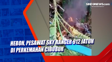Heboh, Pesawat Sky Ranger 912 Jatuh di Perkemahan Cibubur
