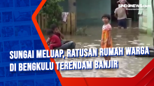Sungai Meluap, Ratusan Rumah Warga di Bengkulu Terendam Banjir