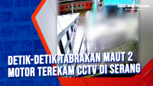 Detik-detik Tabrakan Maut 2 Motor Terekam CCTV di Serang