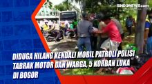 Diduga Hilang Kendali Mobil Patroli Polisi Tabrak Motor dan Warga, 5 Korban Luka di Bogor