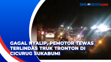 Gagal Nyalip, Pemotor Tewas Terlindas Truk Tronton di Cicurug Sukabumi