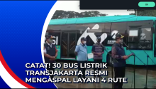 Catat! 30 Bus Listrik TransJakarta Resmi Mengaspal Layani 4 Rute