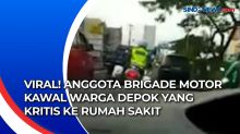 Viral! Anggota Brigade Motor Kawal Warga Depok yang Kritis ke Rumah Sakit