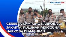Gerebek Kampung Narkoba di Jakarta, Puluhan Pengguna Narkoba Diamankan