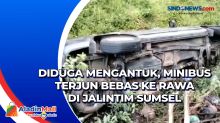 Diduga Mengantuk, Minibus Terjun Bebas ke Rawa di Jalintim Sumsel