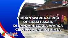 Ribuan Warga Serbu Operasi Pasar, di Banjarnegara Warga Celupkan Jari ke Tinta