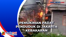 Pemukiman Padat Penduduk di Jakarta Kebakaran