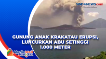 Gunung Anak Krakatau Erupsi, Luncurkan Abu Setinggi 1.000 Meter