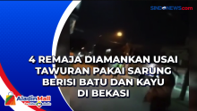 4 Remaja Diamankan usai Tawuran Pakai Sarung Berisi Batu dan Kayu di Bekasi