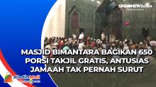 Masjid Bimantara Bagikan 650 Porsi Takjil Gratis, Antusias Jamaah Tak Pernah Surut