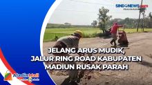 Jelang Arus Mudik, Jalur Ring Road Kabupaten Madiun Rusak Parah
