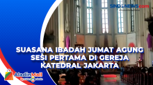 Suasana Ibadah Jumat Agung Sesi Pertama di Gereja Katedral Jakarta