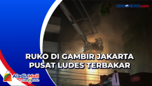 Ruko di Gambir Jakarta Pusat Ludes Terbakar