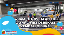 4 Jam Tutup, Jalan Tol Layang MBZ di Bekasi Kembali Dibuka
