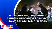 Polisi Bermotor Berbaju Preman Sergap Geng Motor saat Balap Liar di Medan