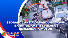 Seorang Lansia di Bandung Jawa Barat Dijambret Pelaku Berkendara Motor