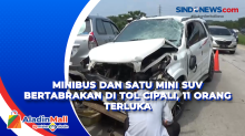 Minibus dan Satu Mini SUV Bertabrakan di Tol Cipali, 11 Orang Terluka
