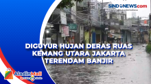 Diguyur Hujan Deras Ruas Kemang Utara Jakarta Terendam Banjir