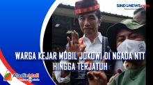 Warga Kejar Mobil Jokowi di Ngada Papua Hingga Terjatuh