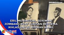 Eril Meninggal, Seniman Jombang Buat Lukisan Bertema Ikhlas untuk Ridwan Kamil