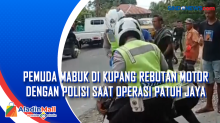 Pemuda Mabuk di Kupang Rebutan Motor dengan Polisi saat Operasi Patuh Jaya