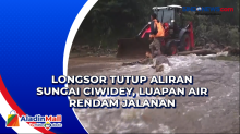Longsor Tutup Aliran Sungai Ciwidey, Luapan Air Rendam Jalanan