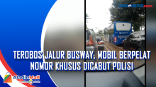 Terobos Jalur Busway, Mobil Berpelat Nomor Khusus Dicabut Polisi