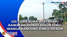 Uji Coba Buka Bertahap, Kawasan Monas Dikunjungi Warga Bandung dan Cirebon