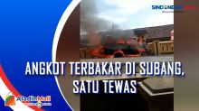 Angkot Terbakar di Subang, Satu Tewas