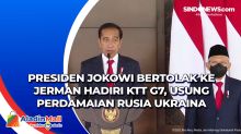 Presiden Jokowi Bertolak ke Jerman Hadiri KTT G7, Usung Perdamaian Rusia Ukraina