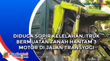 Diduga Sopir Kelelahan, Truk Bermuatan Tanah Hantam 3 Motor di Jalan Transyogi