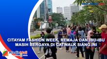 Citayam Fashion Week, Remaja dan Ibu-ibu Masih Bergaya di Catwalk Siang ini