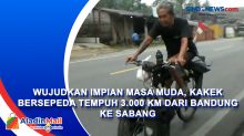 Wujudkan Impian Masa Muda, Kakek Bersepeda Tempuh 3.000 KM dari Bandung ke Sabang