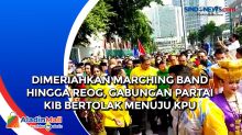 Dimeriahkan Marching Band Hingga Reog, Gabungan Partai KIB Bertolak Menuju KPU