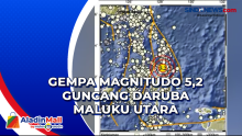 Gempa Magnitudo 5,2 Guncang Daruba Maluku Utara