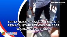 Tertangkap saat Curi Motor, Remaja Nyaris Tewas Dihajar Warga di Pasuruan
