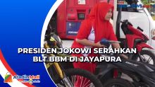 Presiden Jokowi Serahkan BLT BBM di Jayapura