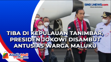 Tiba di Kepulauan Tanimbar, Presiden Jokowi Disambut Antusias Warga Maluku