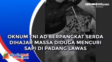 Oknum TNI AD Berpangkat Serda Dihajar Massa Diduga Mencuri Sapi di Padang Lawas