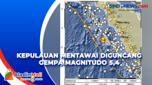 Kepulauan Mentawai Diguncang Gempa Magnitudo 5,4