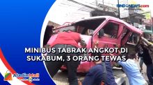 Minibus Tabrak Angkot di Sukabum, 3 Orang Tewas
