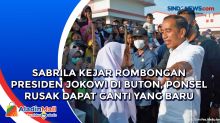 Sabrila Kejar Rombongan Presiden Jokowi di Buton, Ponsel Rusak dapat Ganti yang Baru