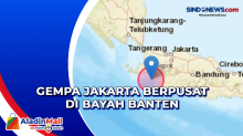 Gempa Jakarta Berpusat di Bayah Banten